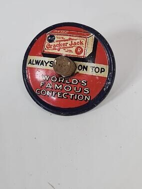 1930's Cracker Jack Always On Top World's Famous Confection Spinning Toy